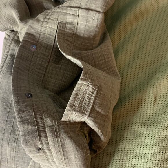 5.11 Tactical Series Shirt Mens Large Olive Green S/S Snap Button Conceal Carry - Picture 7 of 12